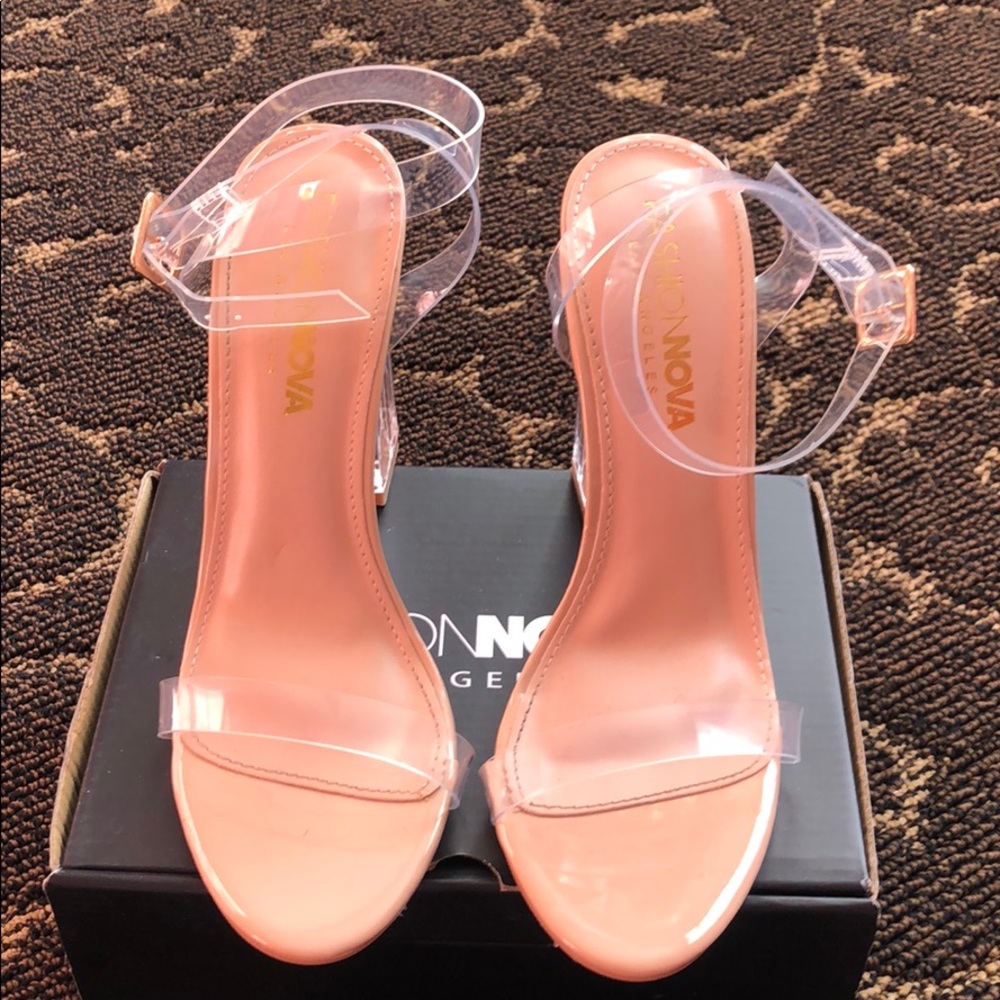 clear / nude heels - fashion nova - Picture 2 of 5